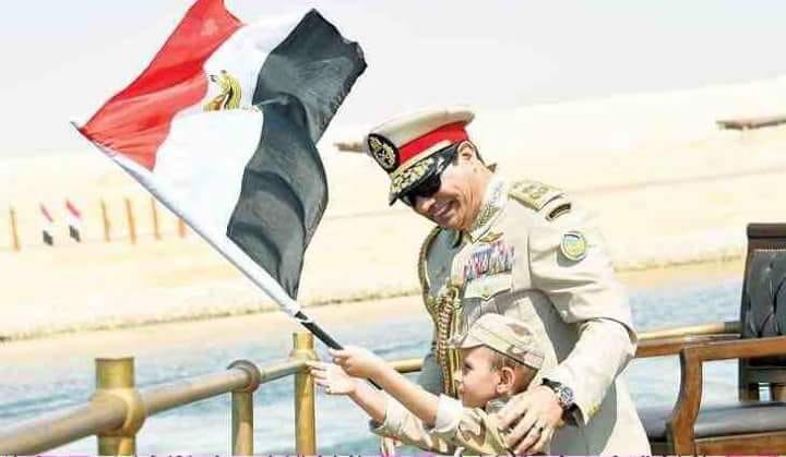 الرئيس السيسي خلال افتتاح قناة السويس الجديدة