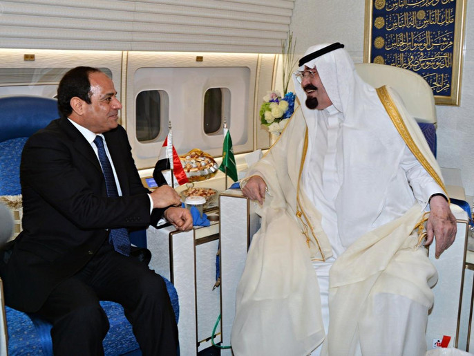 السيسي والملك عبد الله السيسي والملك عبد الله