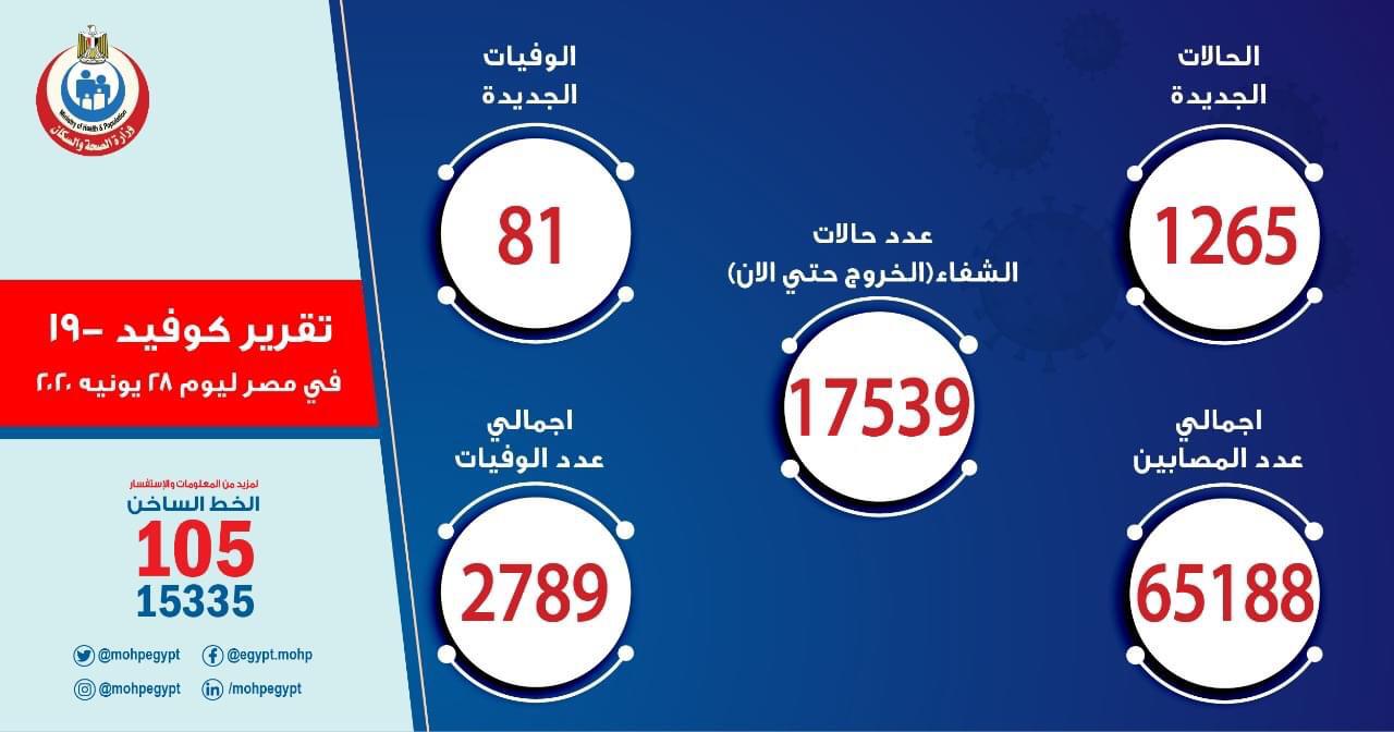 تقرير كورونا مصر 