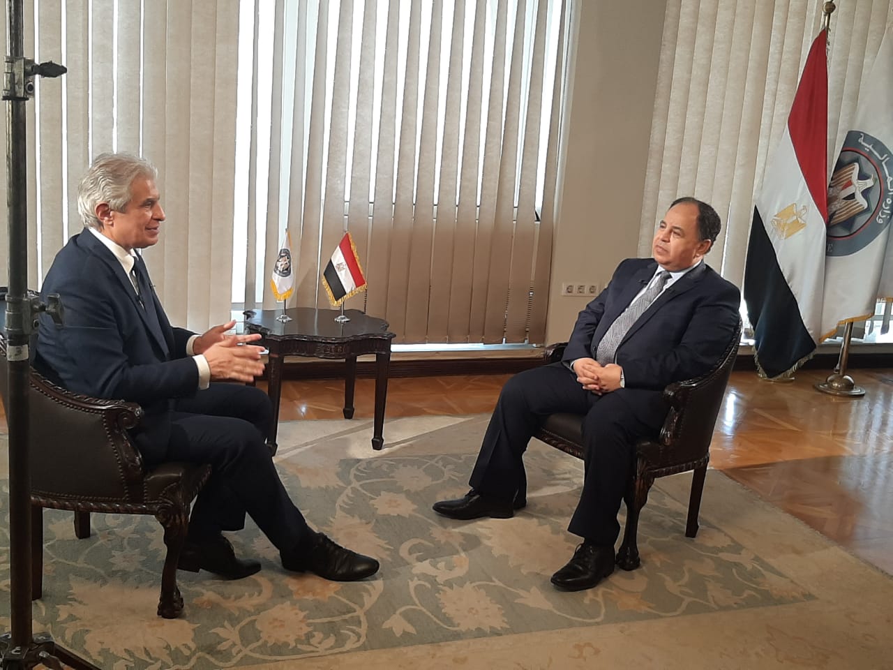 وزير المالية خلال الحوار