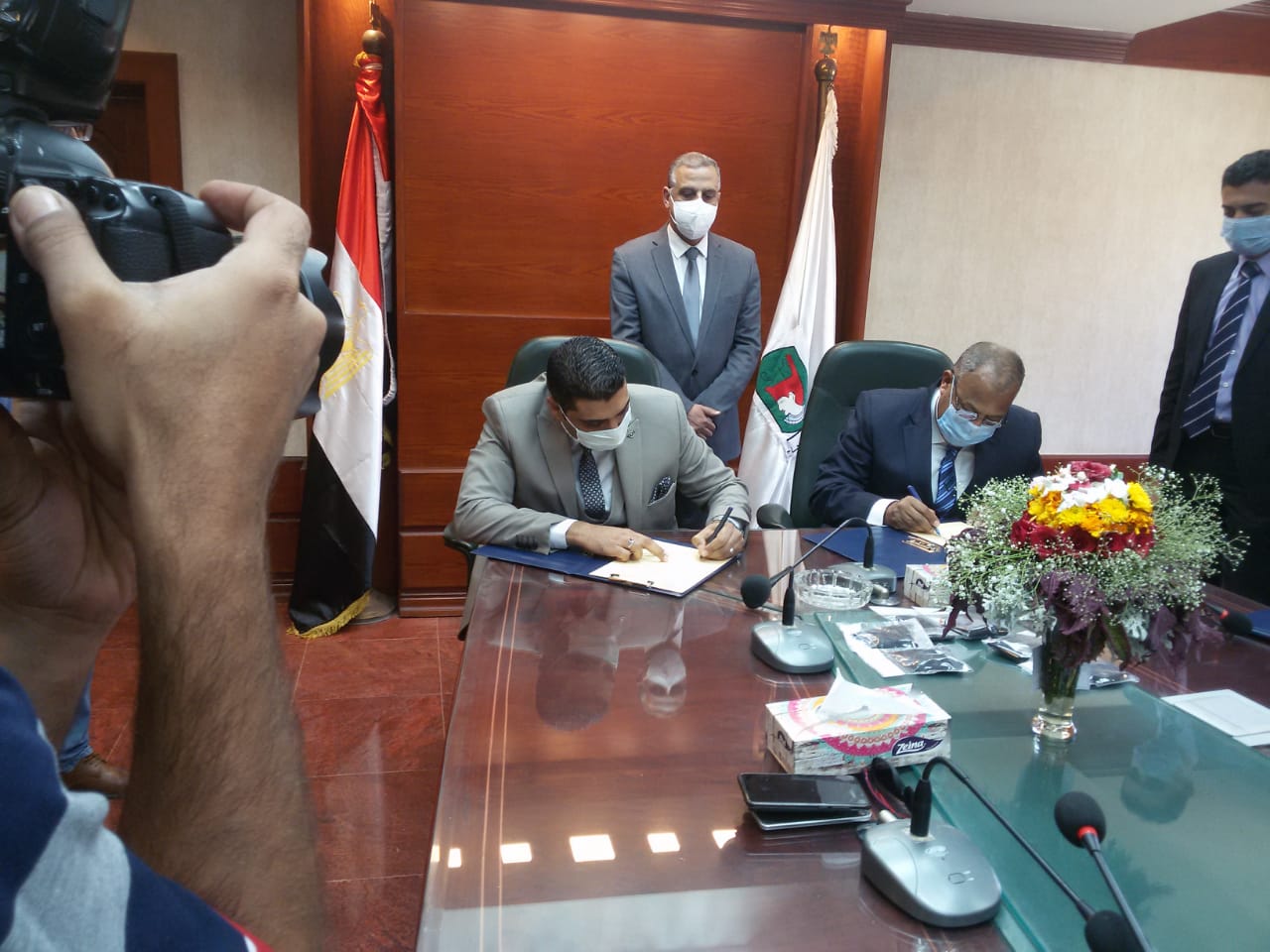 بروتوكول تعاون بين القوي العاملة والمياه والصرف بسوهاج