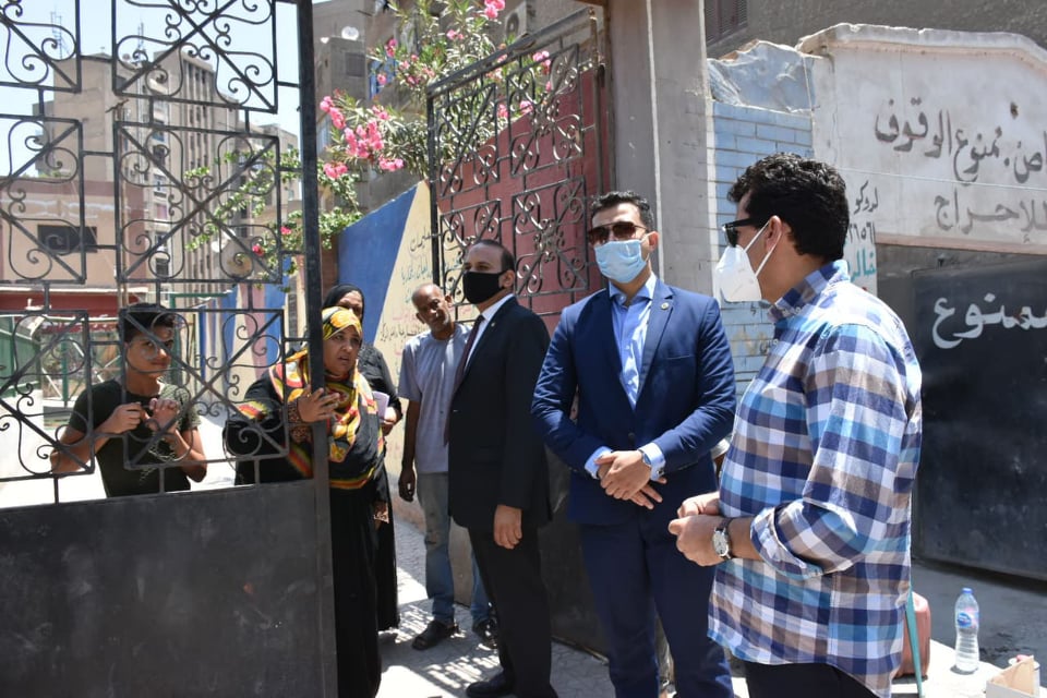 غلق مركز شباب الحوتية بالعجوزة