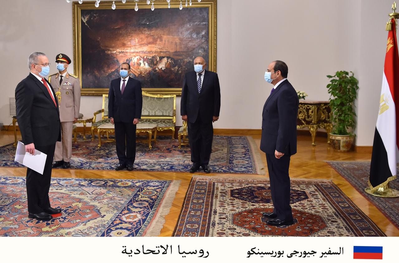  الرئيس عبد الفتاح السيسي يعتمد السفراء الجدد
