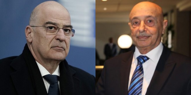 رئيس مجلس النواب الليبي ووزير الخارجية اليوناني