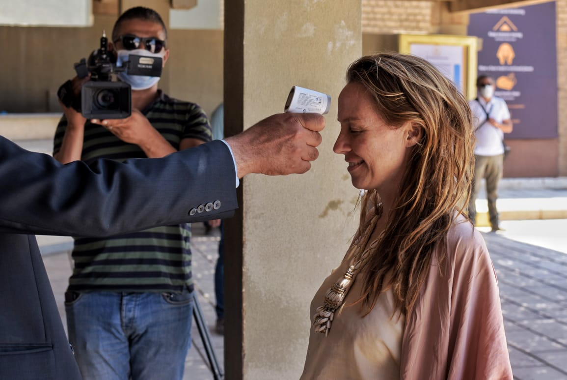 شركة اوراسكوم بيراميدز تطبق الإجراءات الاحترازية بالأهرامات  شركة اوراسكوم بيراميدز تطبق الإجراءات الاحترازية بالأهرامات