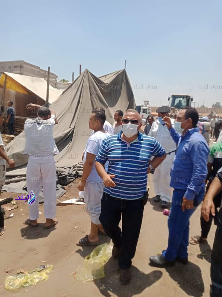 رفع اشغالات سوق المنهل