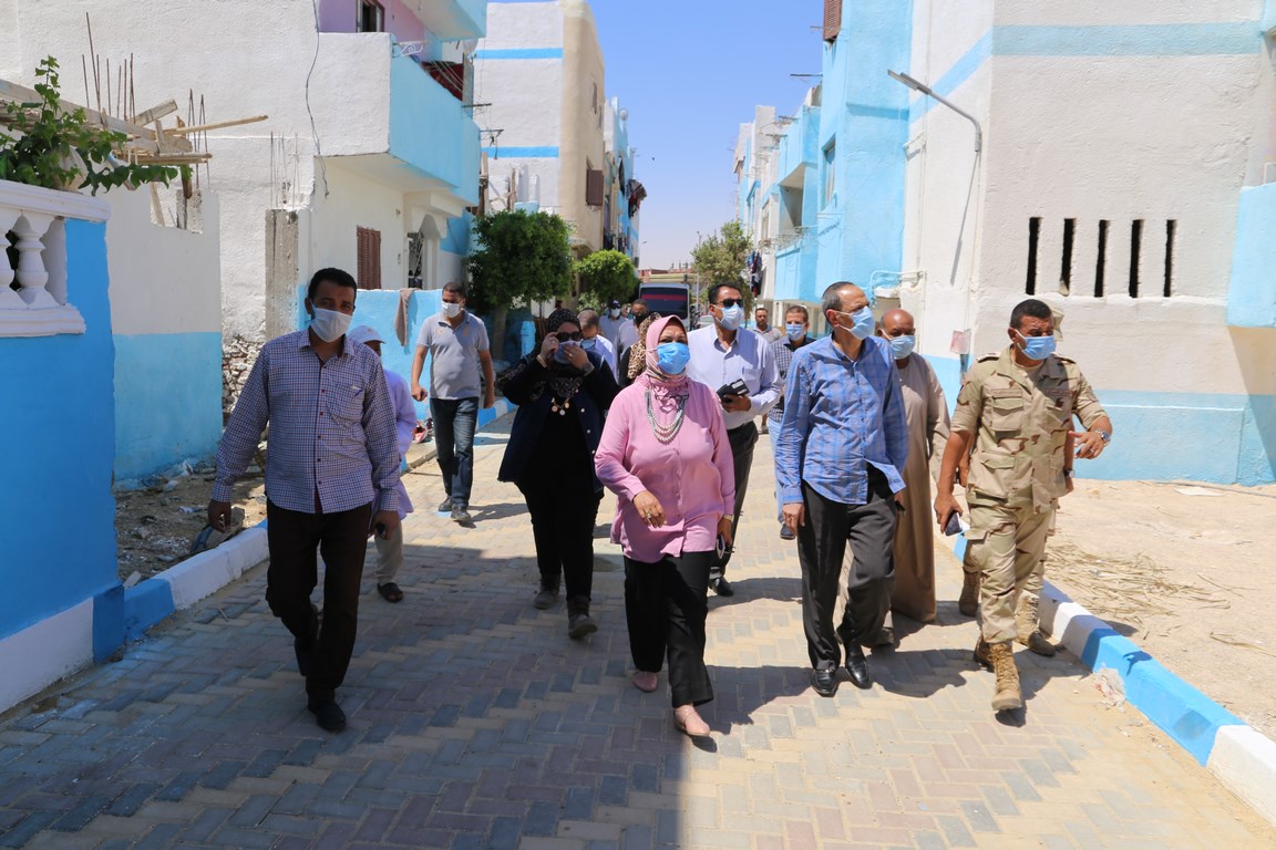 سكرتير محافظة السويس يتابعةاعمال تطوير منطقة النواة 