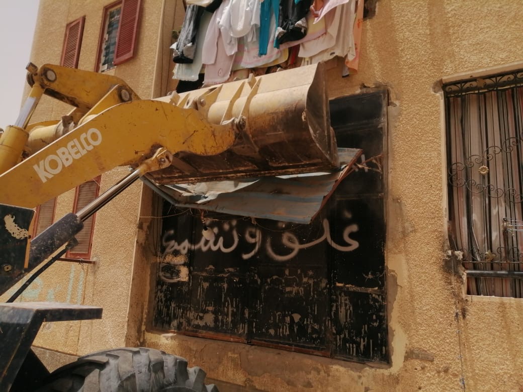 جانب من حملة الإزالات