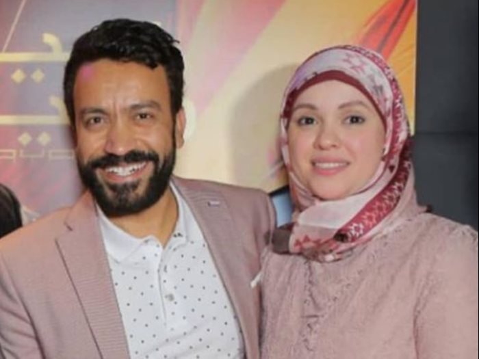 سامح حسين وزوجته