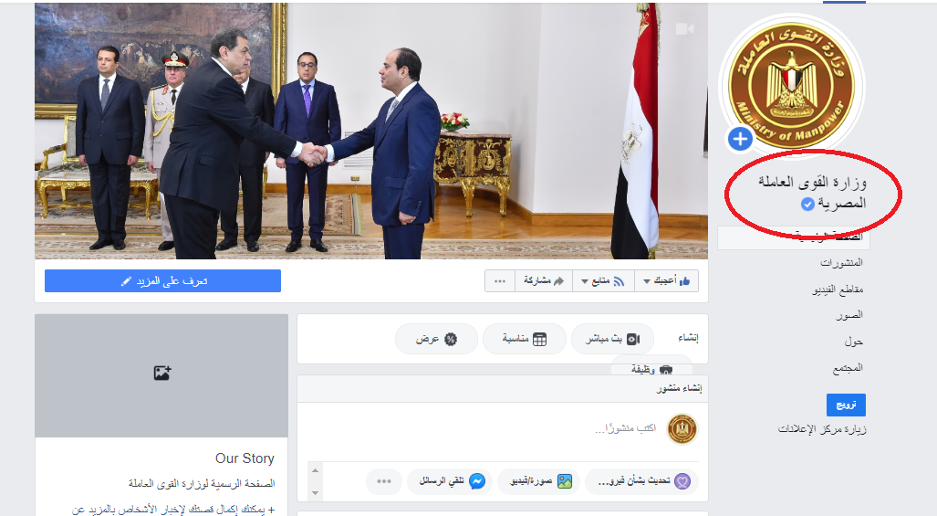 وزارة القوي العاملة 