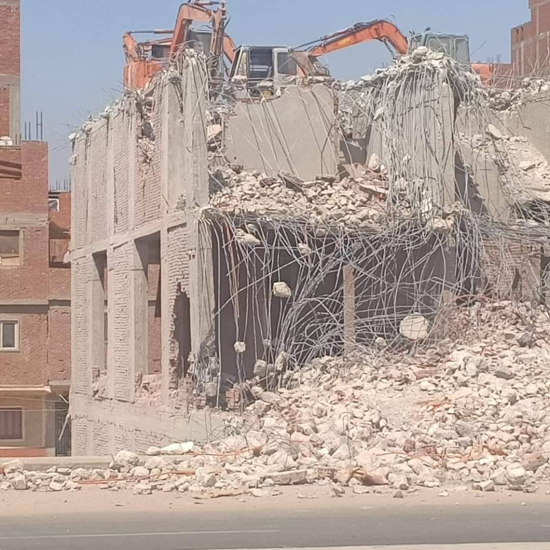 ازالة البناء المخالف في الجيزة
