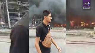 حريق سوق توشكي بحلوان 