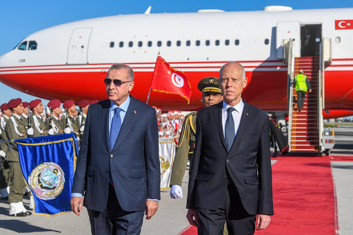 أردوغان خلال زيارة لتونس 