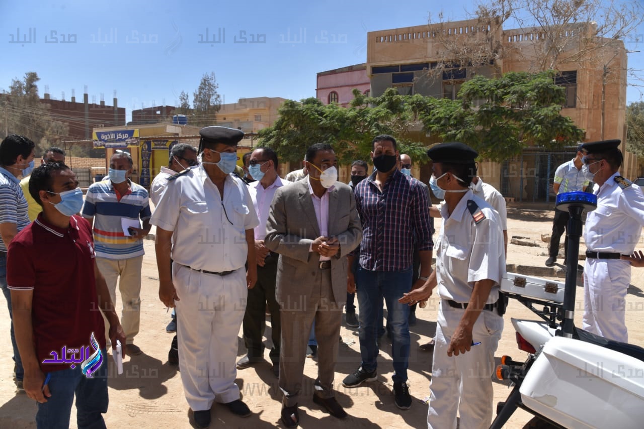محافظ مطروح يتفقد مبنى ادارة المرور