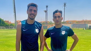 كريم فؤاد لاعب إنبي الحالي بصحبة محمد شريف 