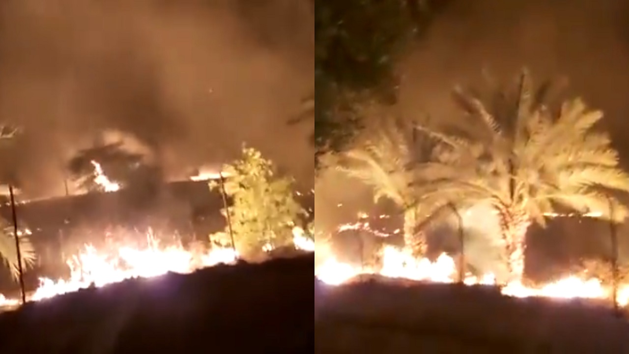 اندلاع حريق في مصنع المنيوم جنوب إيران