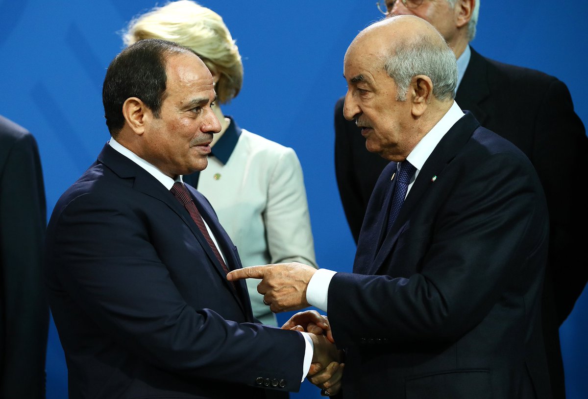 الرئيسان عبد الفتاح السيسي وعبد المجيد تبون