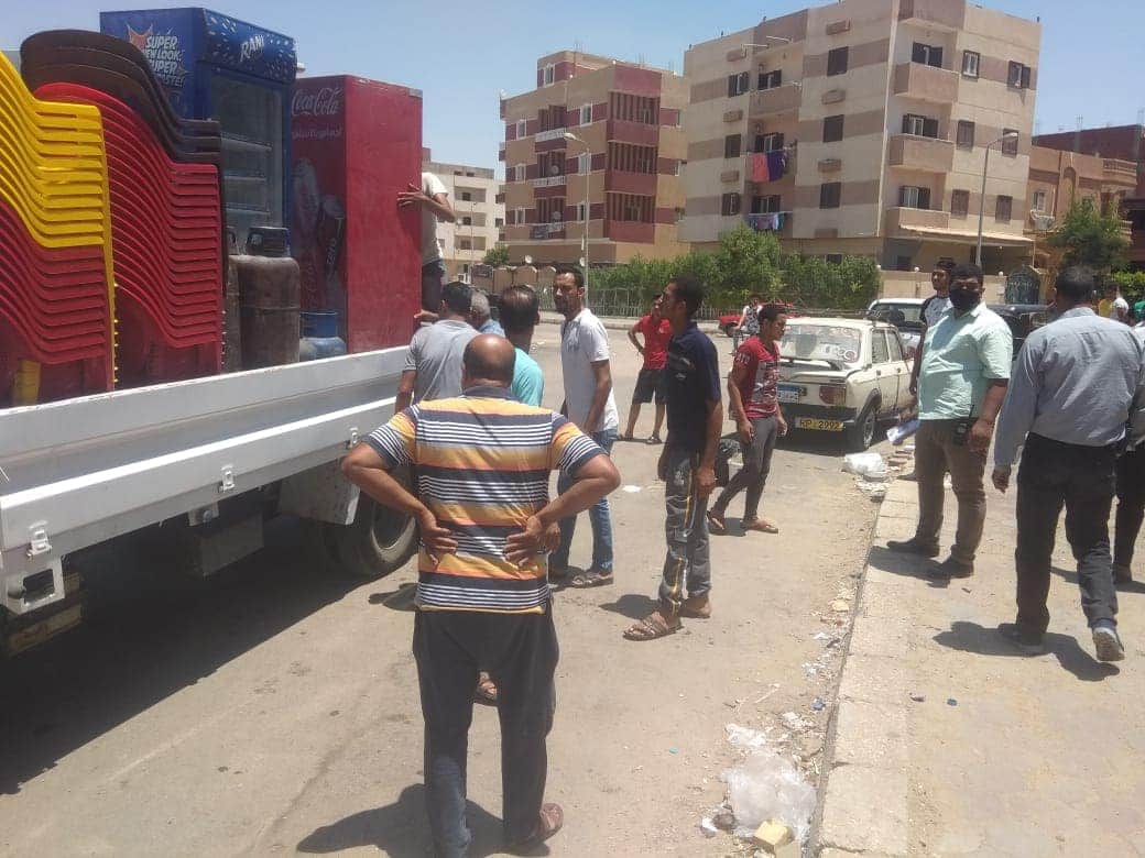 جانب من حملة الإزالات