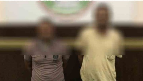 المتهمين بعد ضبطهم