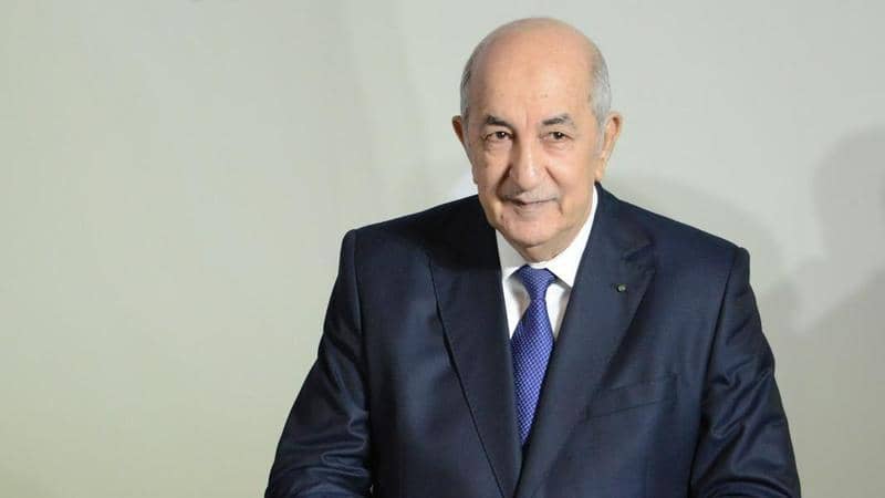 الرئيس الجزائري عبد المجيد تبون