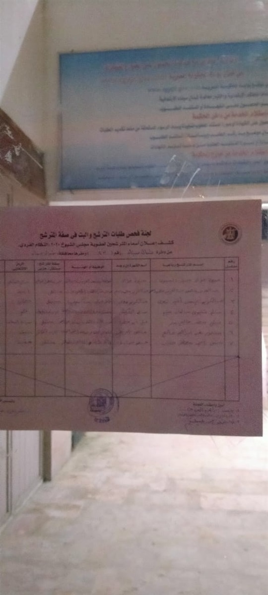  مرشحين لمجلس الشيوخ في سيناء
