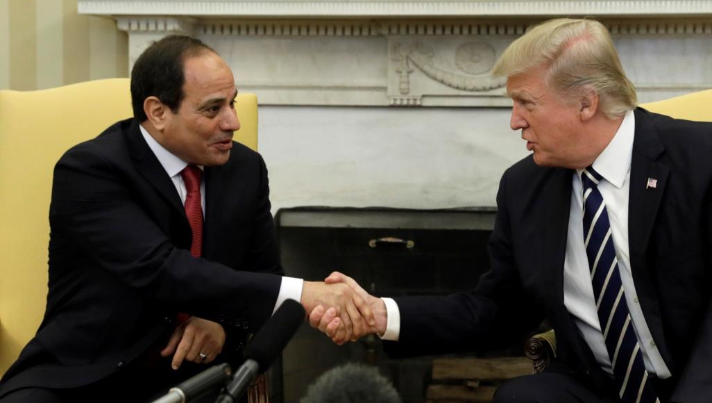 الرئيس عبد الفتاح السيسي - والرئيس الأمريكي دونالد ترامب