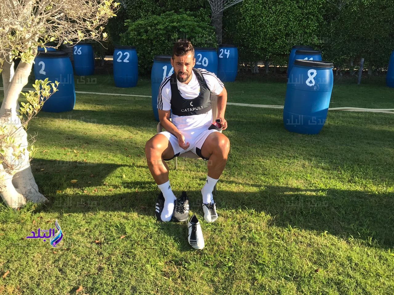 عبدالله السعيد من تدريبات بيراميدز اليوم