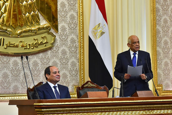 الرئيس عبدالفتاح السيسي والدكتور علي عبدالعال