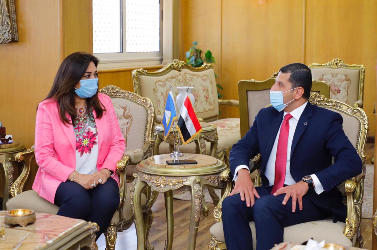 لقاء محافظ دمياط مع رئيس هيئة الاستثمار