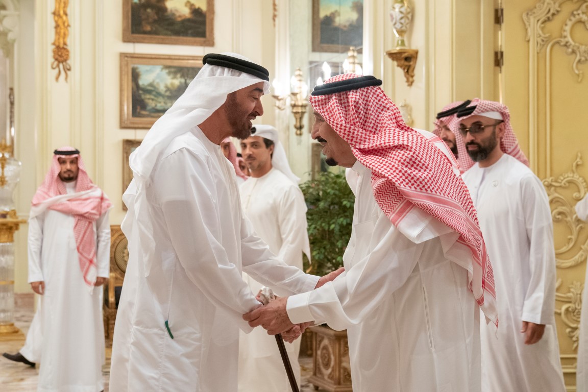 محمد بن زايد والملك سلمان
