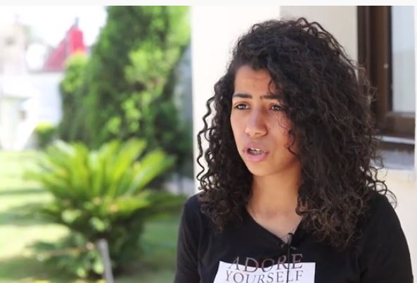 ايمان حسن لاعبة منتخب الكرة النسائية