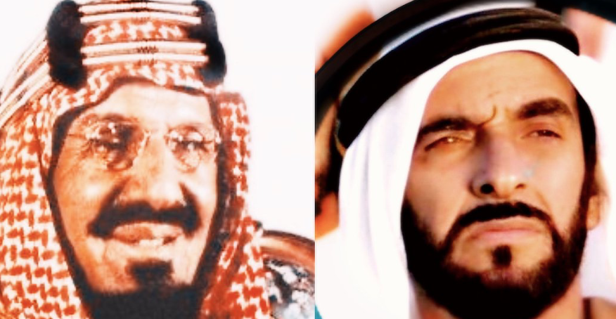 الشيخ زايد و عبد العزيز الا سعود 