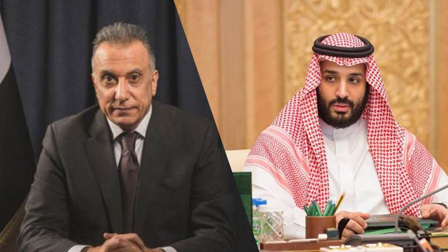 ولي العهد السعودي ورئيس الوزراء العراقي