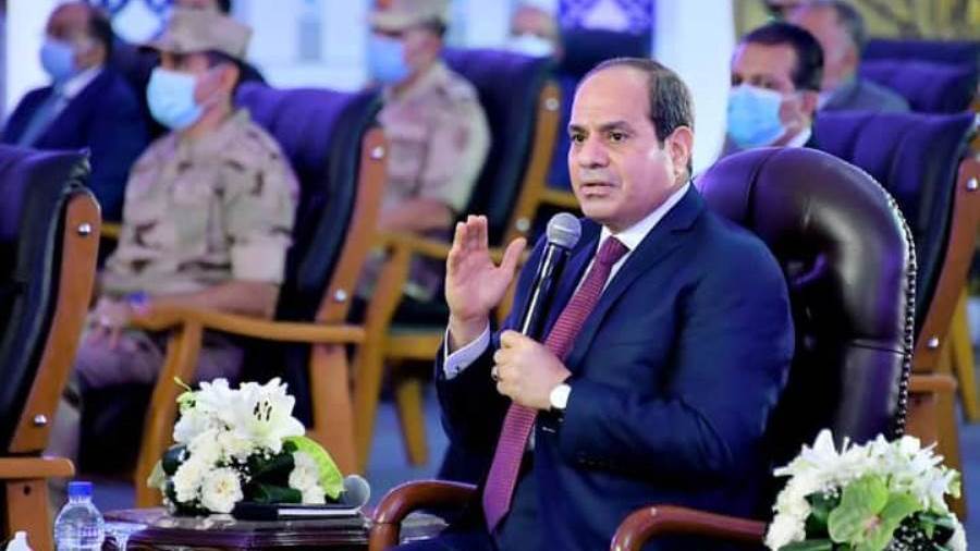 افتتاح الرئيس السيسى للمدينة الصناعية فى الروبيكى
