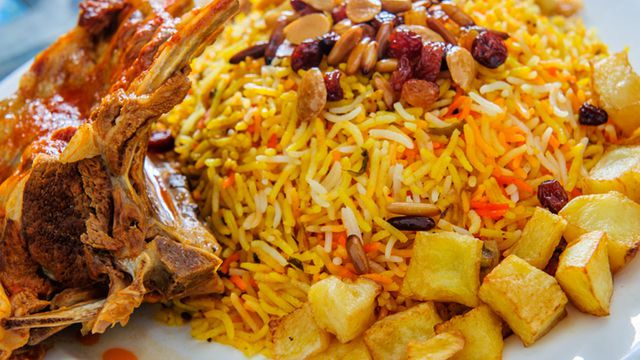الارز الكابلي باللحم 