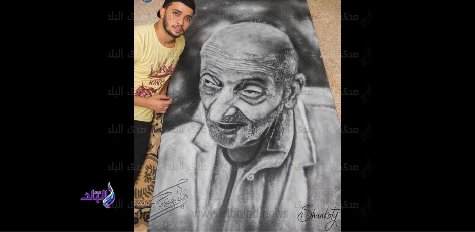هاني جنيدي ولوحته بالملح لدكتور محمد مشالي