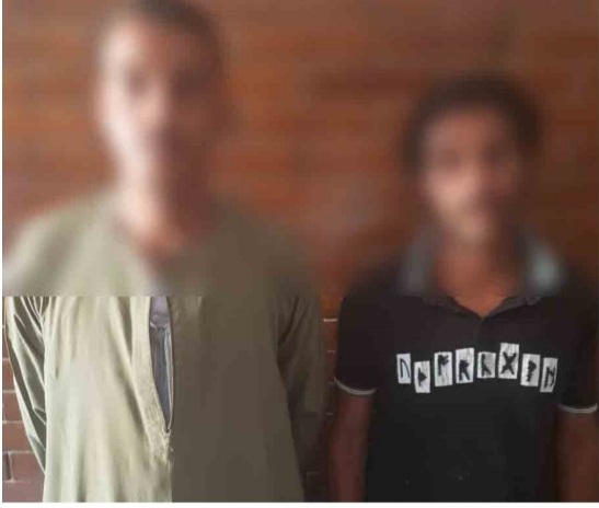 المتهمان عقب ضبطهما