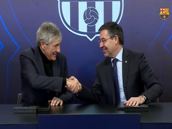 رئيس برشلونة وكيكي سيتين