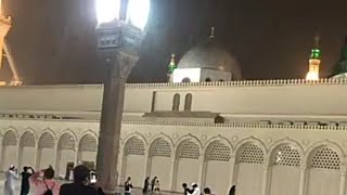 الأمطار في مسجد رسول الله