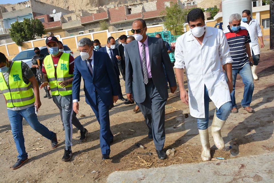 جولة مدير مديرية الطب البيطري بالمنيا 