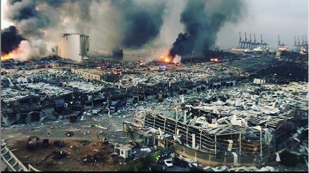 صورة لتفجير لبنان 