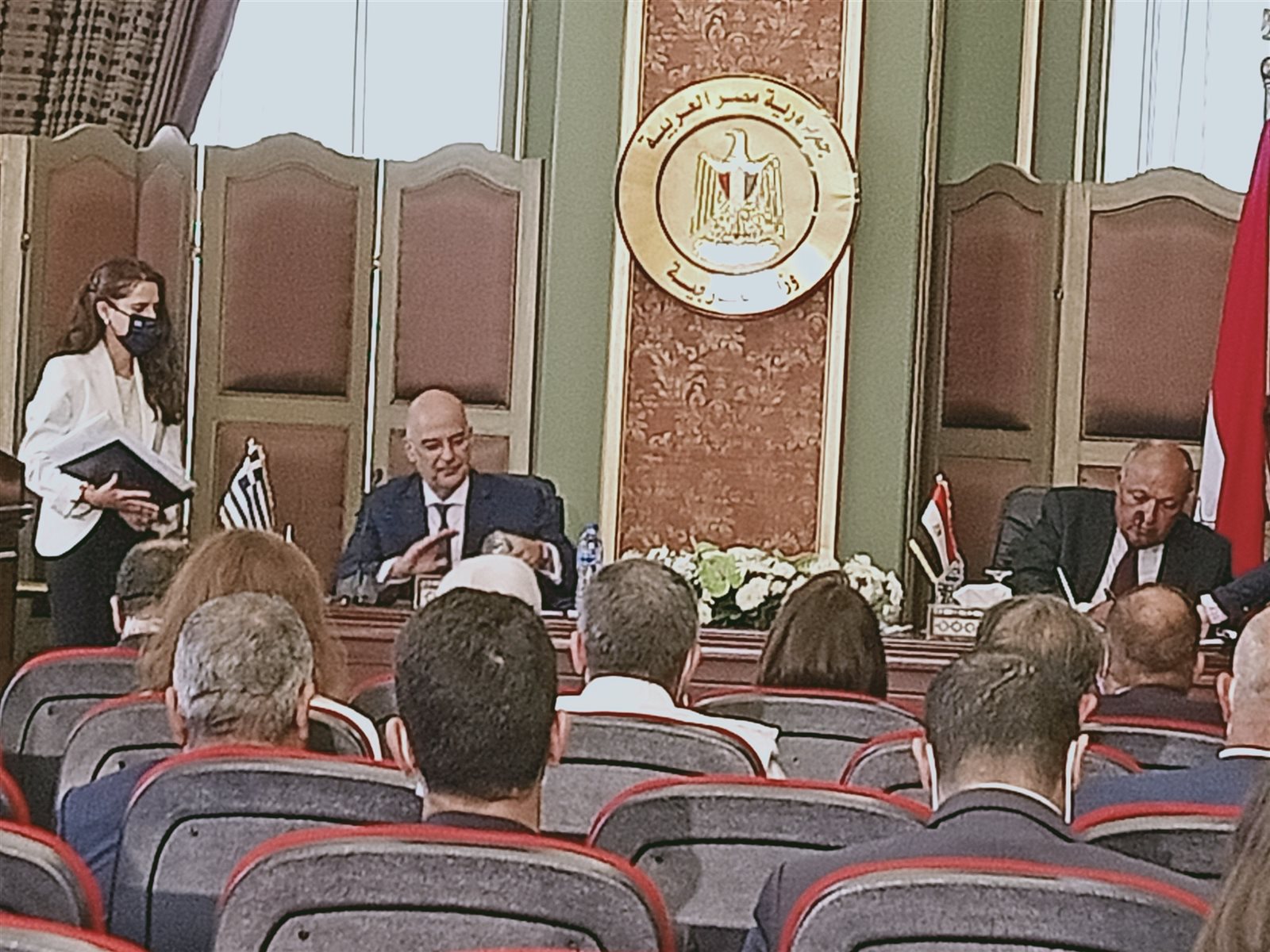 جانب من أعمال المؤتمر الصحفي