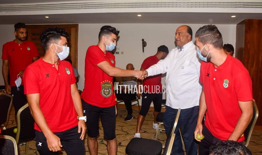اجتماع محمد مصيلحي برئيس الاتحاد السكندري