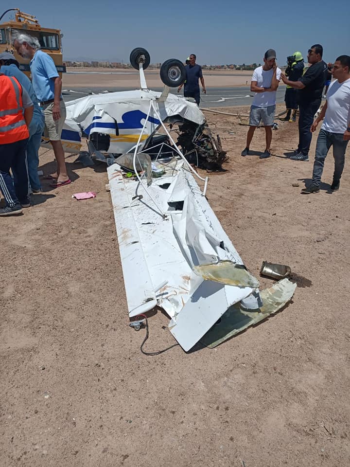 موقع حادث طائرة الجونة