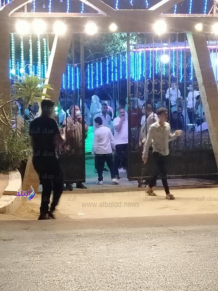 غلق قاعة أفراح وفض المعازيم بمركز بلبيس..صور