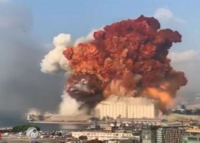 انفجار هز وسط العاصمة اللبنانية بيروت 