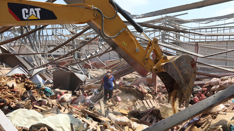 مرفأ بيروت بعد تدميره