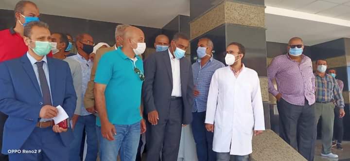 الأطقم الطبية بمستشفى النجيلة
