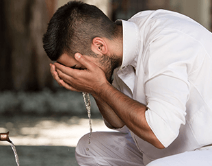 هل شرط الوضوء بعد الاغتسال من الجنابة للصلاة