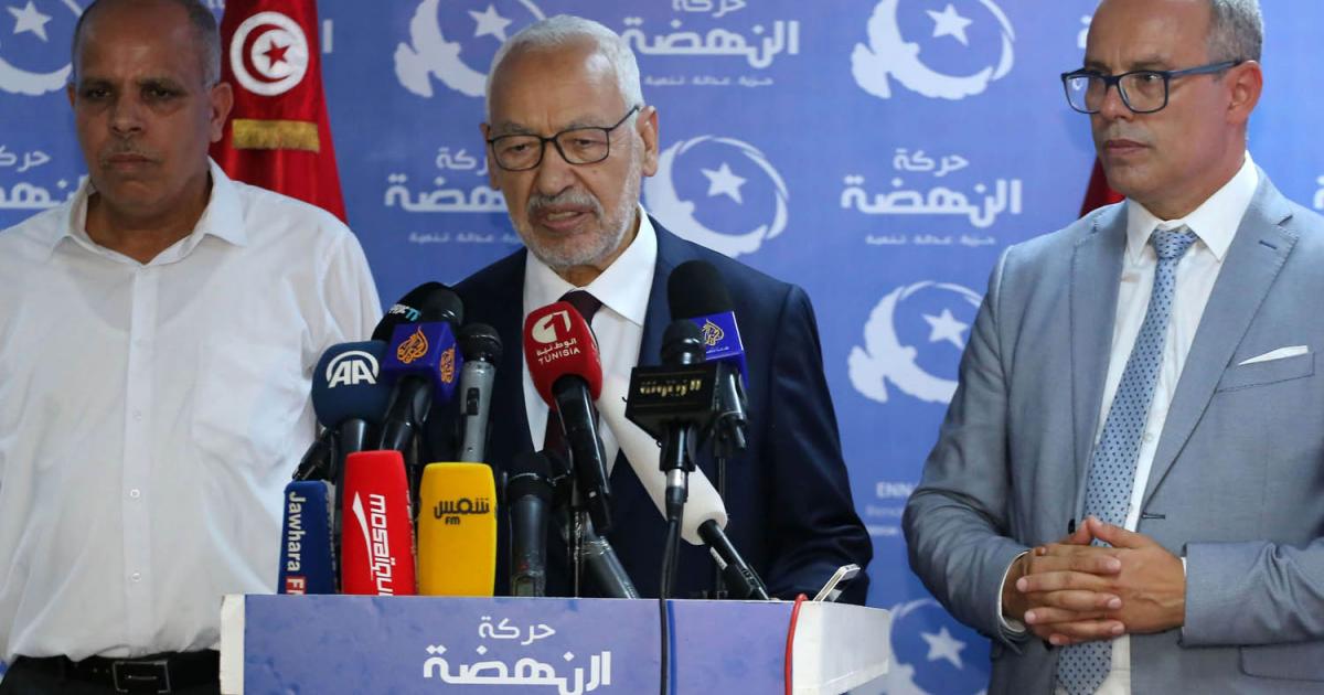 راشد الغنوشي رئيس حركة النهضة الإخوانية